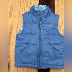 Columbia Quilted Blue Vest-Toddler Girls 4T/5T